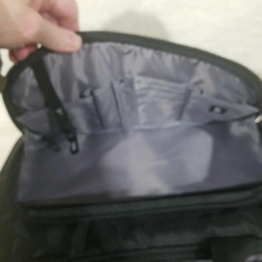 Black Travel soft Laptop Messenger Bag‎ TUARI Briefcase Shoulder Strap Padded